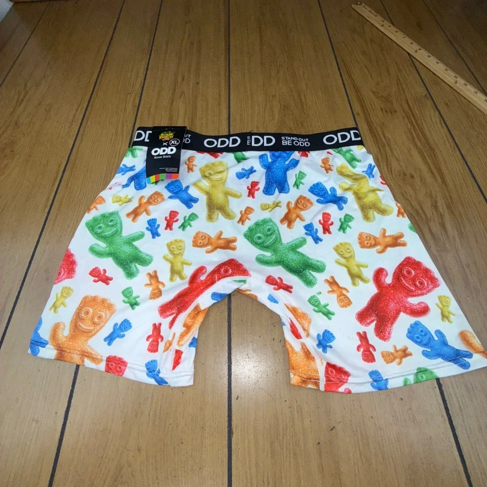ODD Sour Patch Kids Boxer Briefs Men's XL White Multi Color‎ Candy Graphic